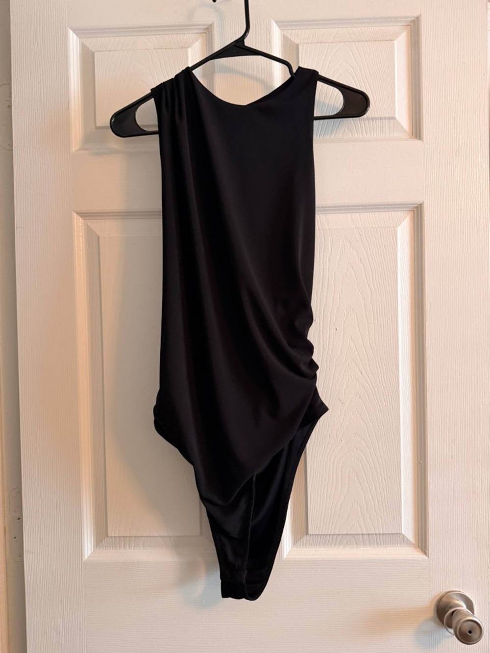 Zara Black Open Back Bodysuit